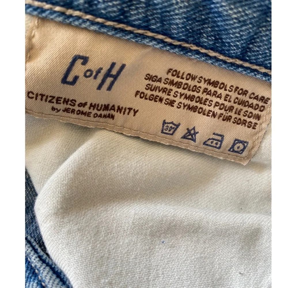 Citizens of Humanity "Emerson" distressed boyfriend jeans light wash denim SZ 29 - Picture 5 of 11